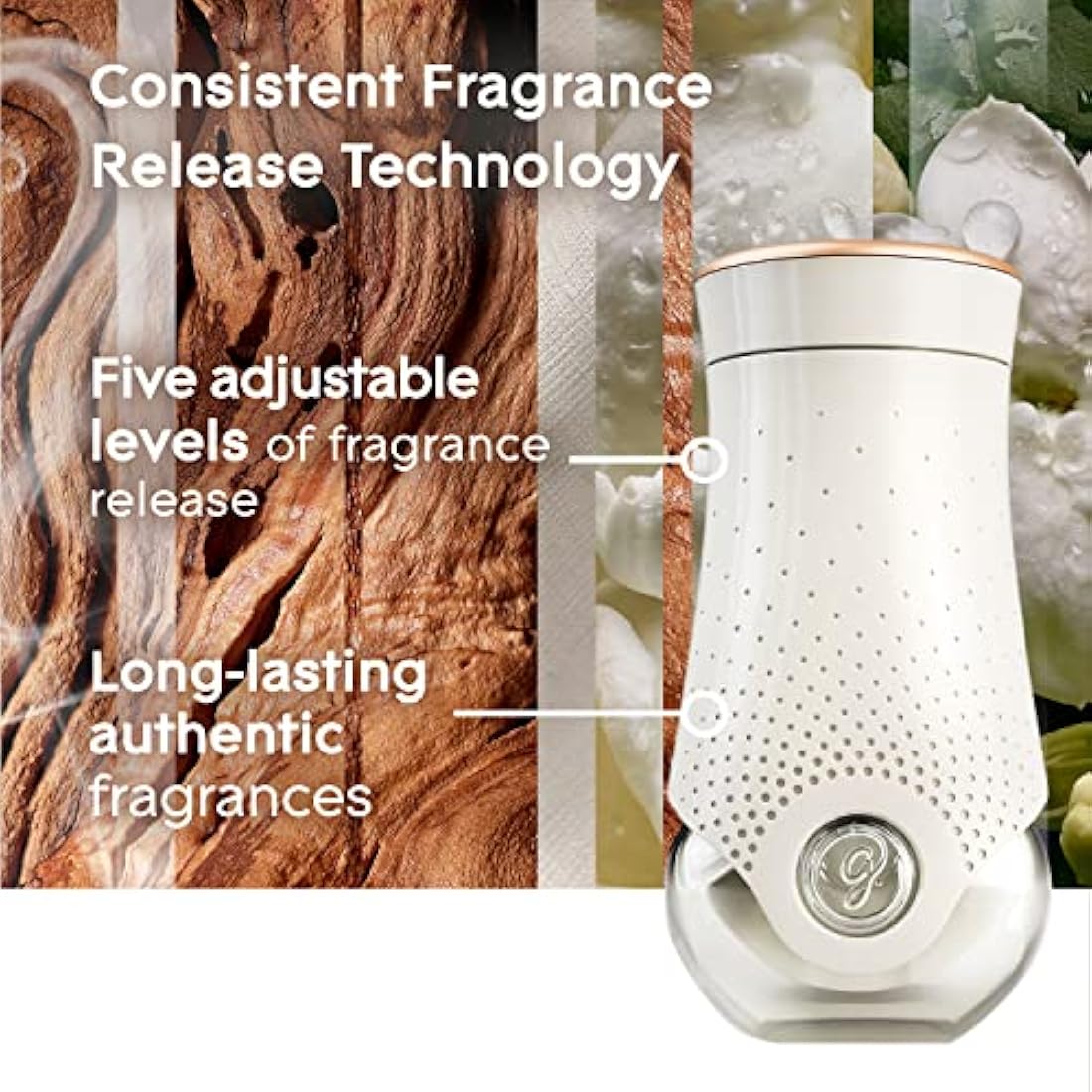 Glade Plug in Air Freshener Refill, Electric Scented Oil Room Air Freshener, Sandalwood & Jasmine, Pack of 6 Duos (12 x 20ml)
