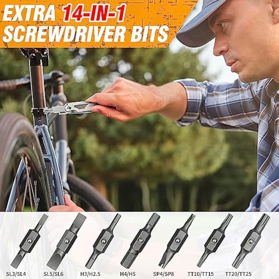 BIBURY Multitools, Multi Tool Foldable Pliers with Upgraded Scissors and Screwdriver Set, Stainless Steel Multitools with Nylon Pouch, Ideal for Camping, Outdoor, Repairing - Gift for Dad Men - Pro