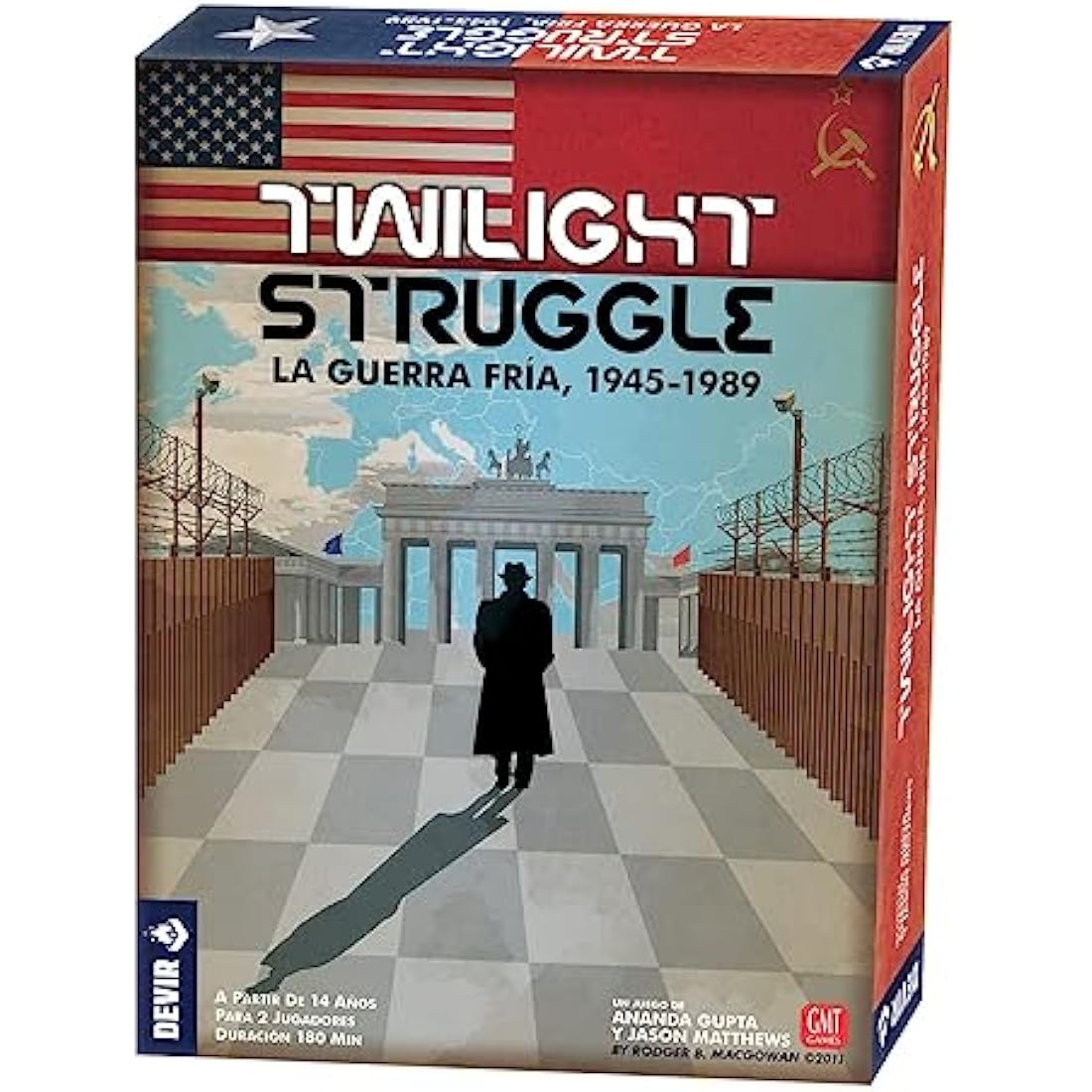 Devir BGTWIST Twilight Struggle, Strategic Board Game, Multicoloured, Talla unica