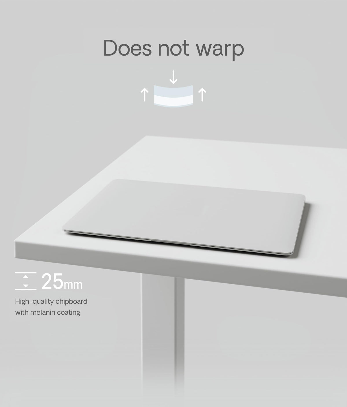 Desktronic Table Top 120 x 60 cm Desk Top - Perfect for Height-Adjustable Desks, Dining Tables and More - Made in Europe