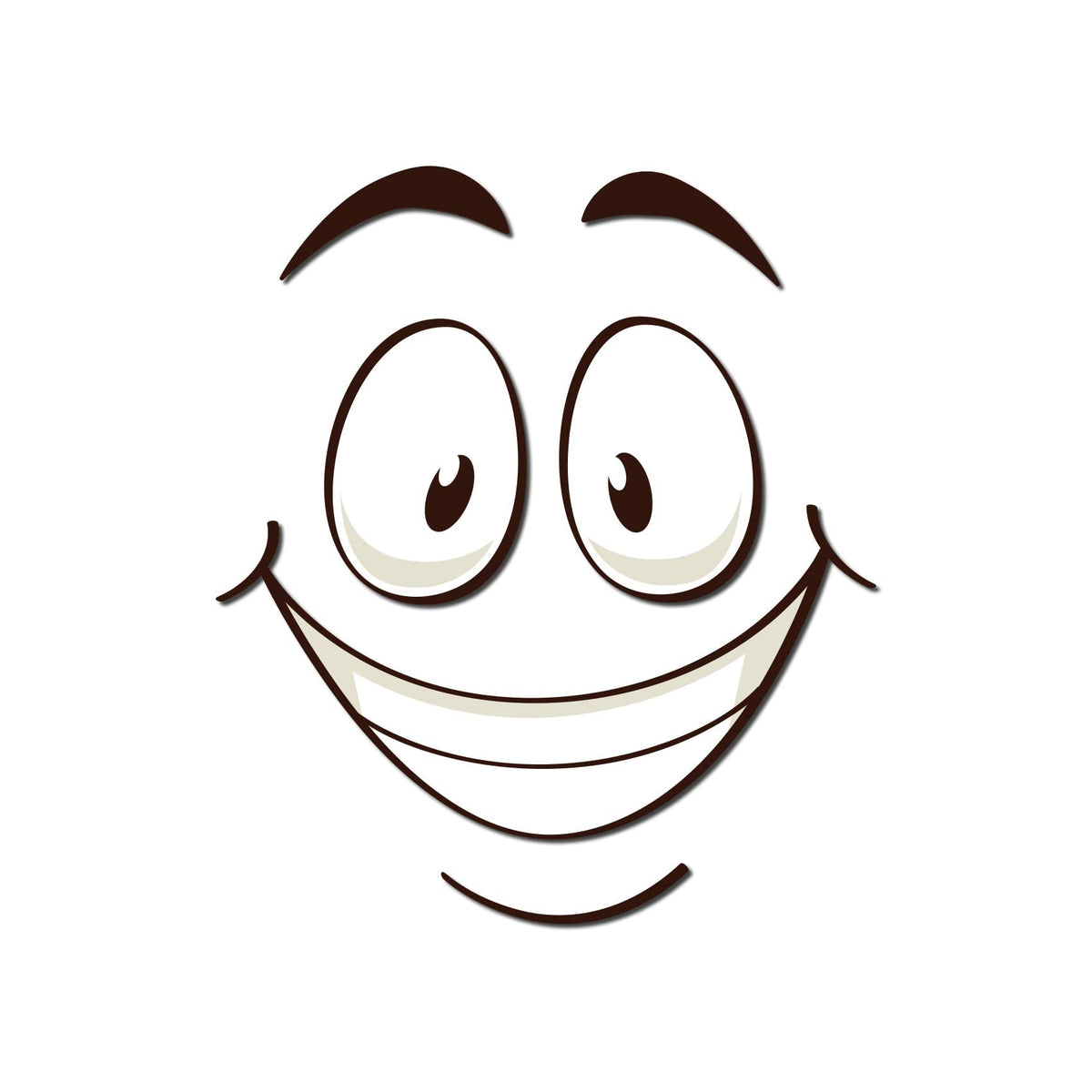 Graz Design R173-09 Toilet Seat Sticker with Funny Slogan (R173-09 Smiling Face)