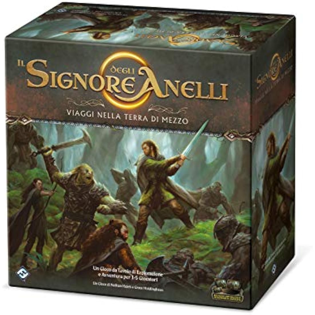 Asmodee-The Lord of the Rings Travel to Middle-Earth, Table Game Colour, 10700