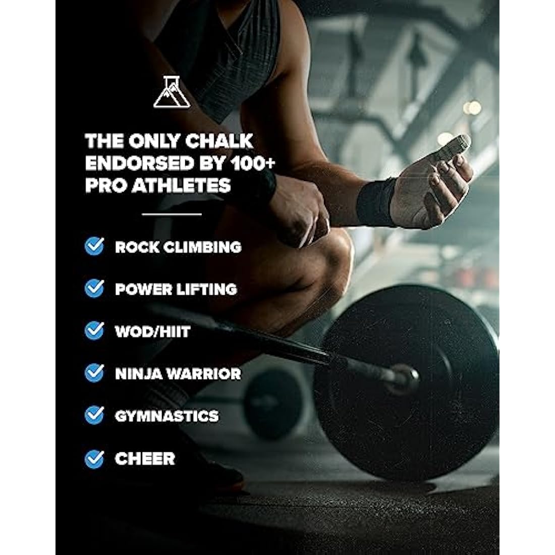 Friction Labs Premium Sports Chalk for Rock Climbing, Weight Lifting, Gymnastics, Tennis & More - Long Lasting Grip, Healthier Skin, Better Overall Performance - Endorsed by 100+ Pro Athletes
