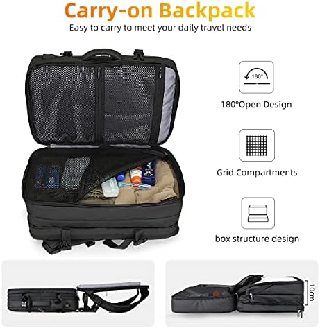 MARK RYDEN 17 inch Laptop Backpack for Men 30L-40L Expandable Cabin Size Carry on Travel Backpack with USB Charging Port - YKK Zip