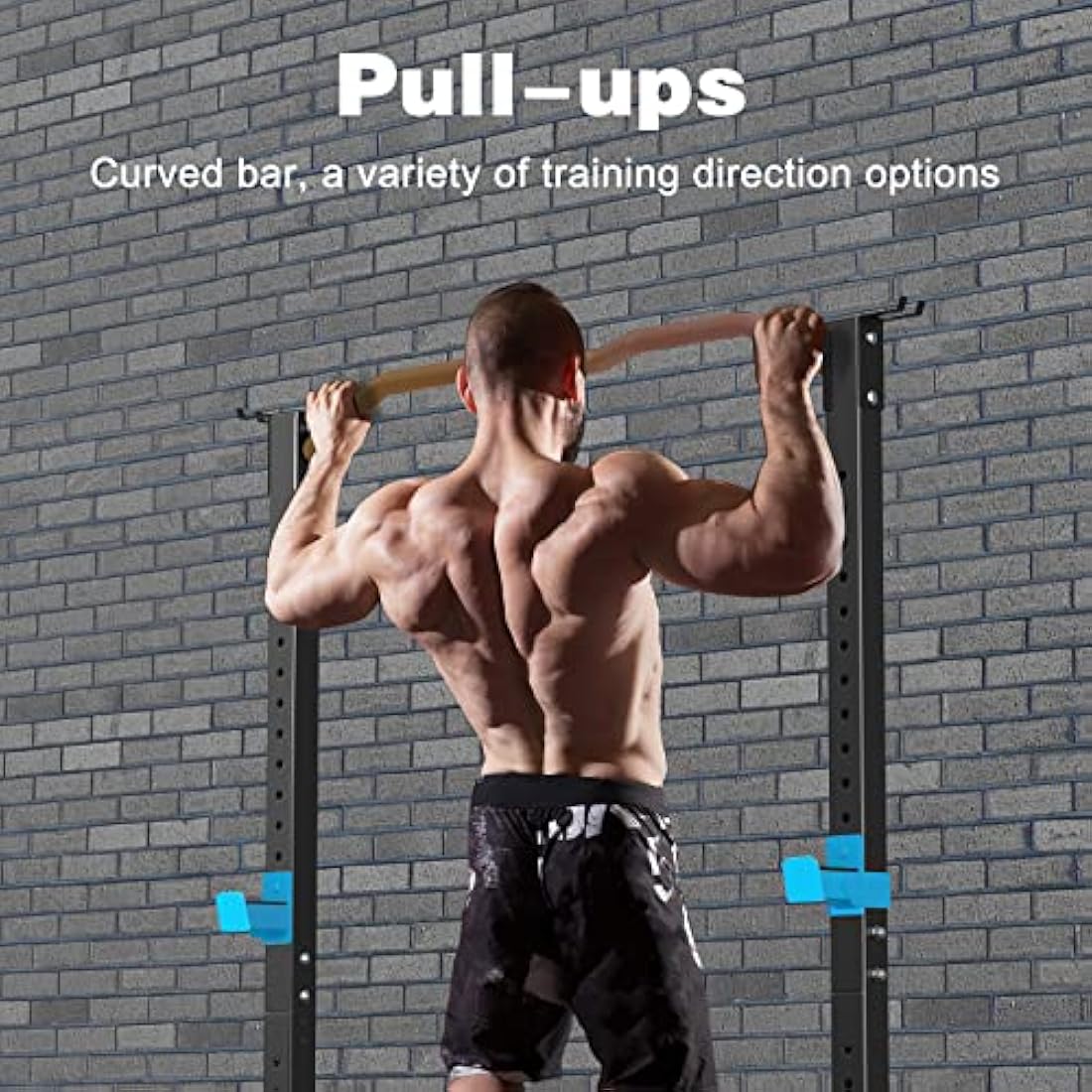 WINNOW Power Cage Multi-Functional Power Rack with J-Hooks, Dip Handles, Landmine Attachment and Optional Cable Pulley System for Home Gym
