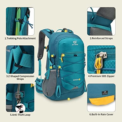 SKYSPER Rucksack 35L Hiking Backpack, Lightweight Travel Backpack Camping Trekking Backpack for Men Women