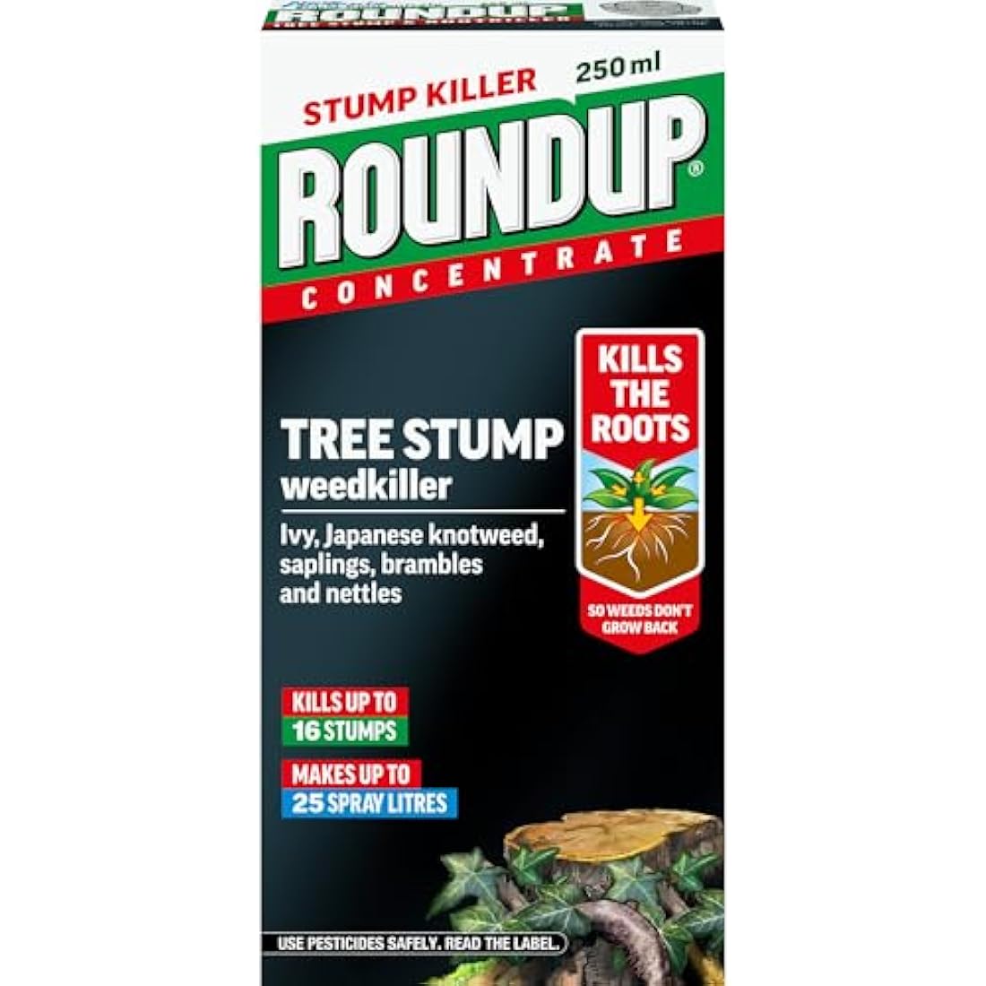 Roundup Tree Stump Weedkiller, Super Concentrate 250 ml