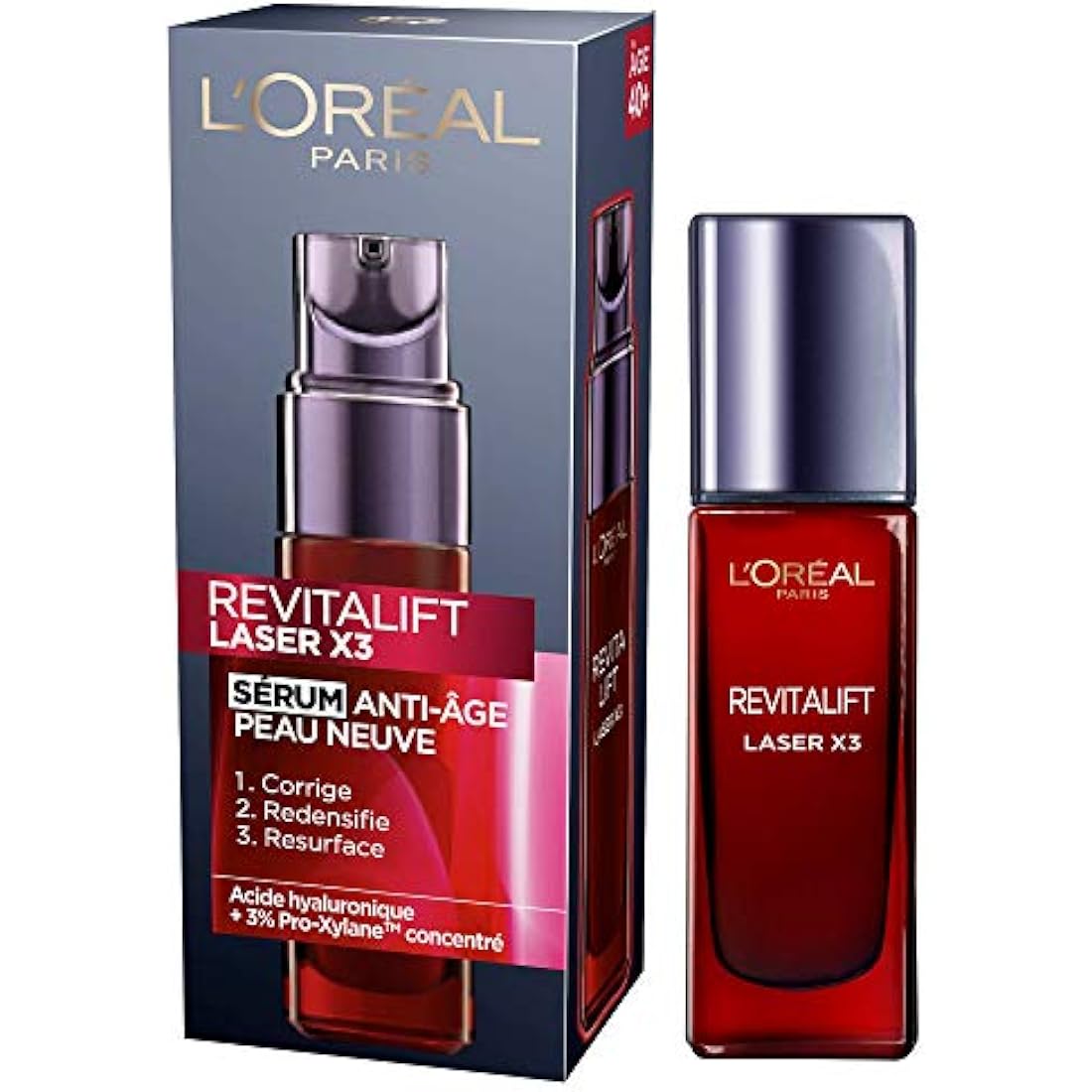 L'Oréal - REVITALIFT LASER X3 - Regenerating Anti-Aging Serum with Hyaluronic Acid
