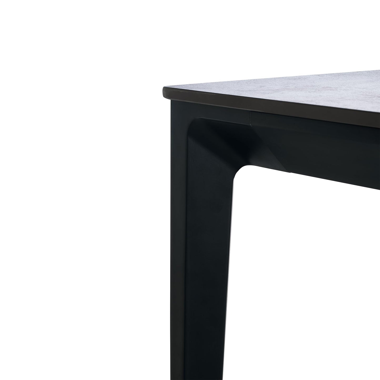 Julian Bowen Miami Rectangular Dining Table, Slate Grey - H76xW120cm