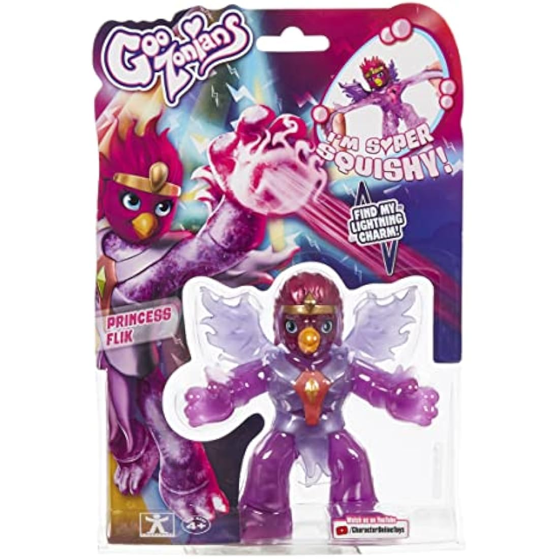 GOOZONIAN HERO PACK PRINCESS FLIK. STRETCHY, SQUISHY TOY FOR GIRLS. DISCOVER HIDDEN CHARMS. COLLECTABLE ACTION FIGURES. BIRTHDAY PRESENT FOR GIRLS 4+