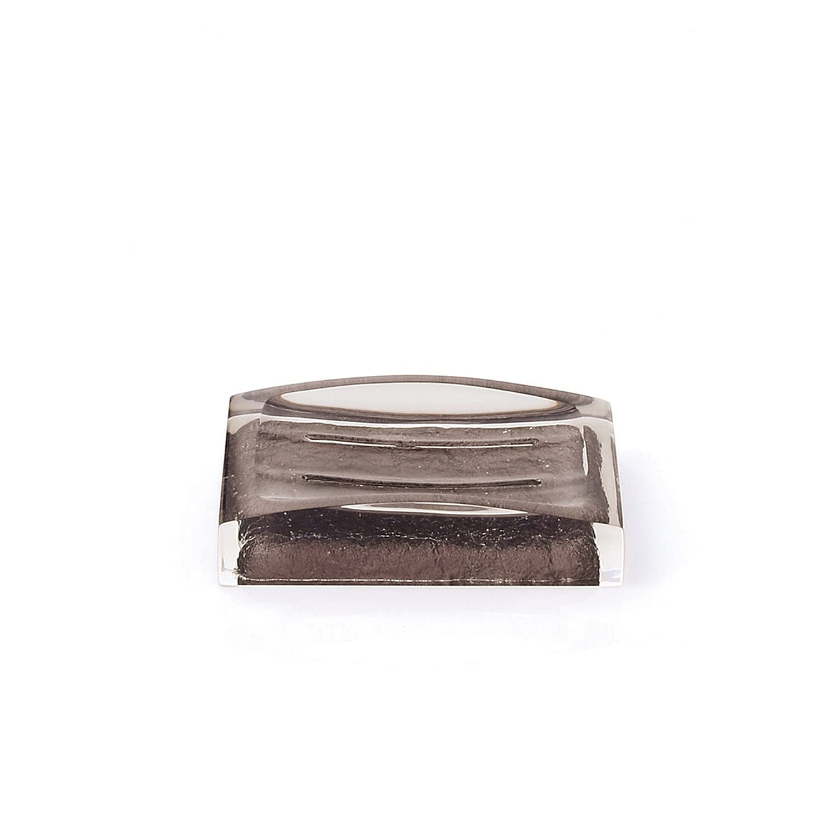 HUNTER Gedy Antares Soap Dish, Resin, Brown, 7.5 x 11.2 x 2.7