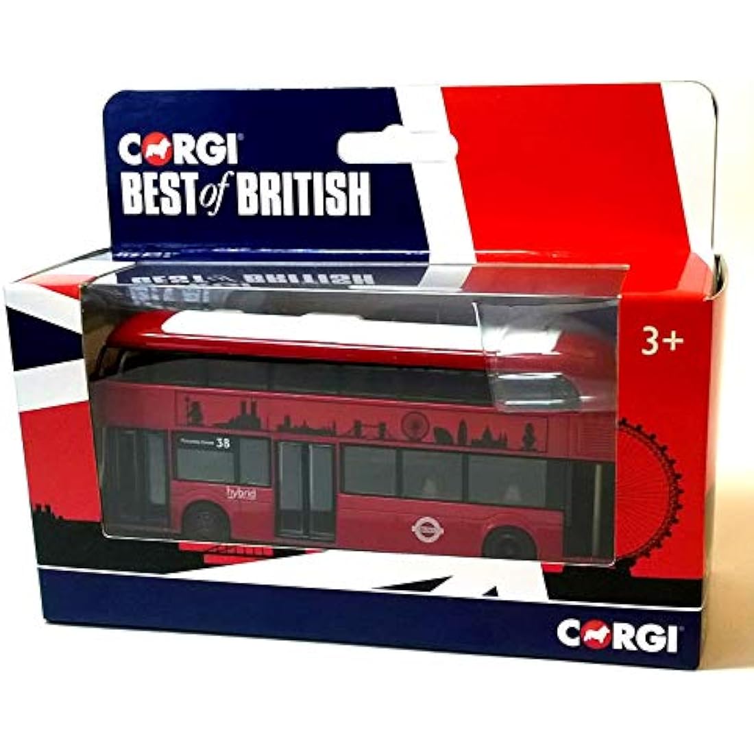 Corgi GS89202 Best of British New Routemaster For London Model, Red,13.4 x 17.2 x 6.2 cm; 244.5 Grams
