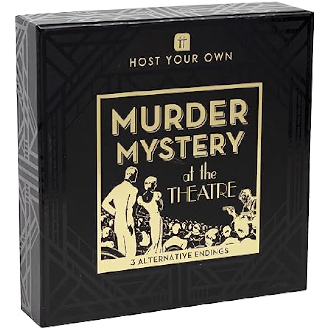 Talking Tables | Reusable Murder Mystery Game for Adults | Ages 15+ | 5-13 Players | 3 Alternative Endings, English Language Game, Fun After Dinner Party, Christmas, Gift