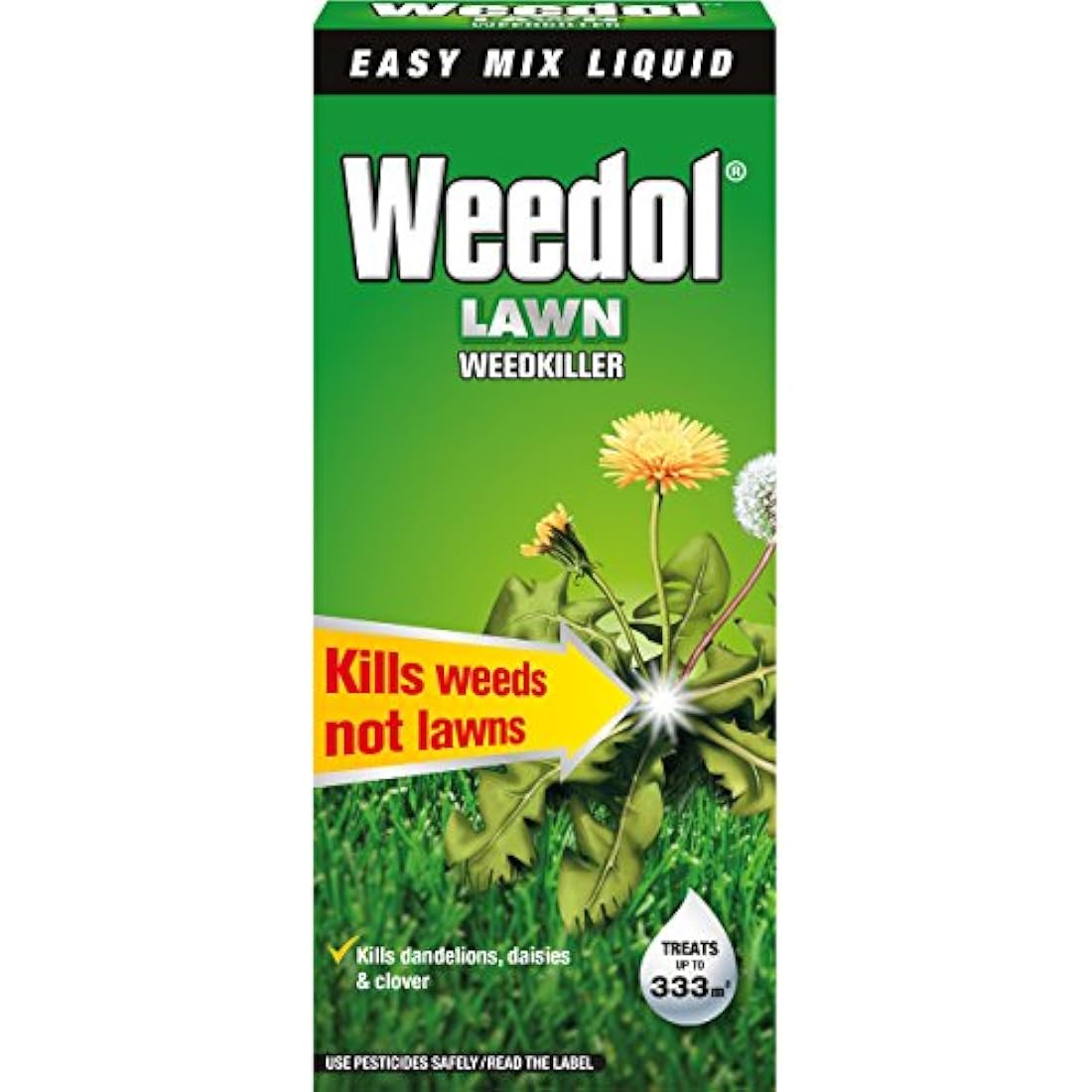 Weedol Concentrated Lawn Weedkiller, Easy Mix Liquid, 500 ml, Nylon/A