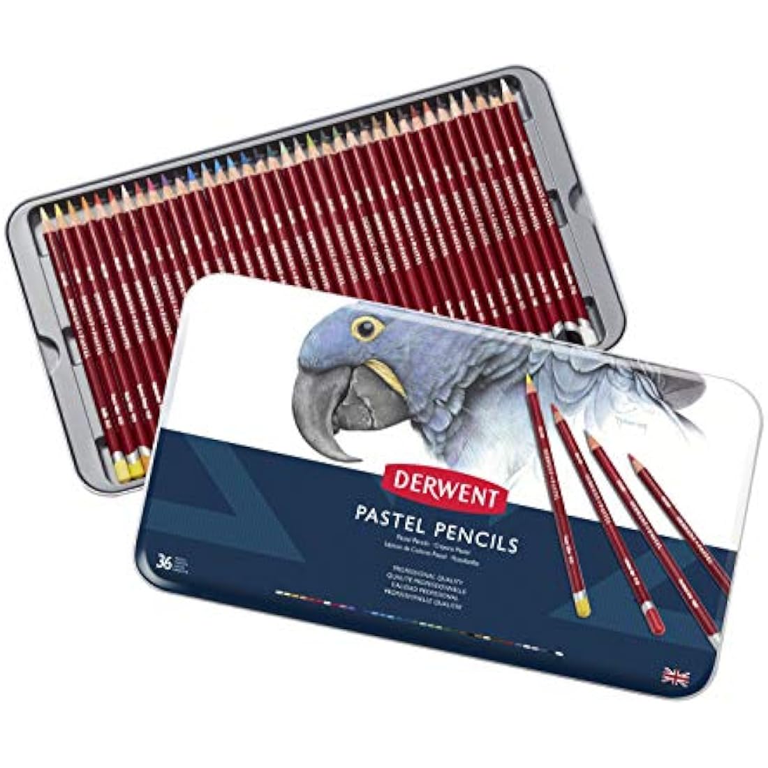 Derwent Pastel Pencils, Drawing & Writing, Set Of 36, Ideal For Blending & Colouring, Professional Quality, 0700307