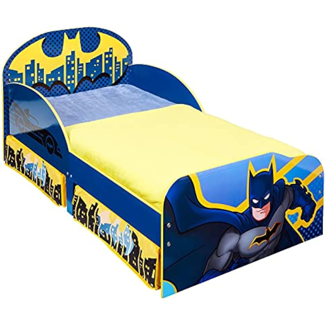 BATMAN Kids Toddler Bed with Storage Drawers