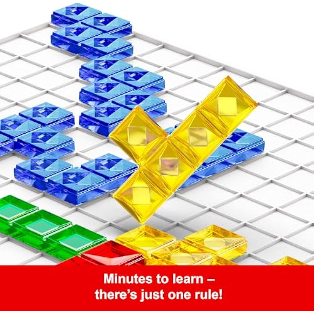 Mattel Games Blokus, Family Board Game for Kids and Adults for Party Game Night, Strategy Game, Engaging Gift for Kids, 2 to 4 Players, Ages 7 and Up, BJV44