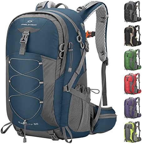 Maelstrom Hiking Backpack, Camping Backpack, 40L/50L Waterproof Hiking Daypack with Rain Cover, Lightweight Travel Backpack