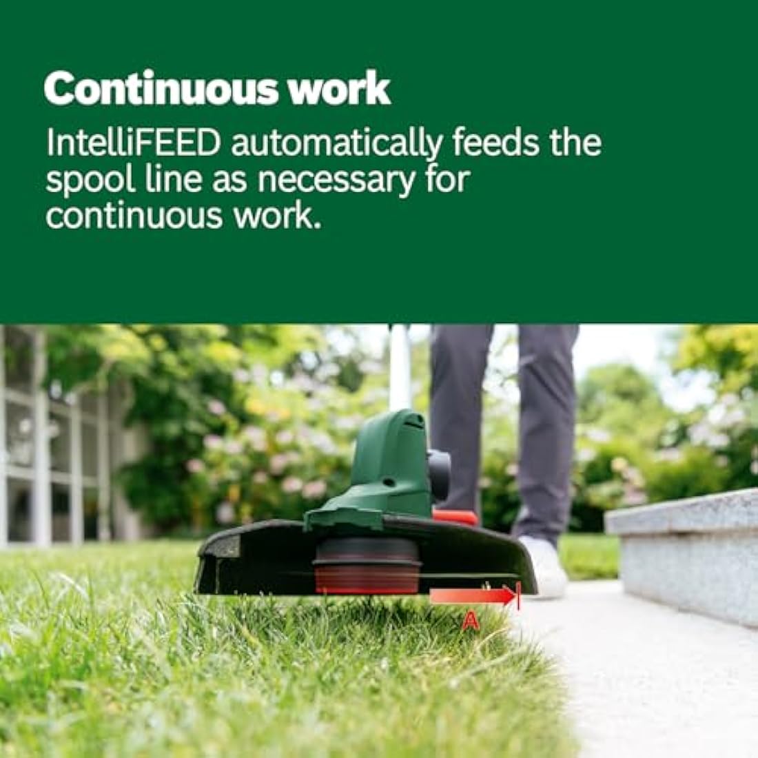 Bosch Cordless Grass Trimmer UniversalGrassCut 18V-26 (Without Battery, 18 Volt System, Cutting Diameter: 26 cm, Adjustable Handles, in Carton Packaging)
