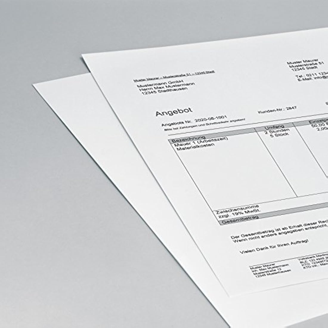 SIGEL TP111 Thermal papers, fanfold, Premium, 76 gsm, A4, 250 sheets - for all Brother printers in the PJ series