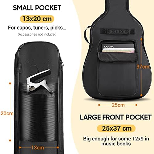 CAHAYA Acoustic Guitar Bag Water Rresistant Guitar Case 41 42 inch Guitar Gig Bag
