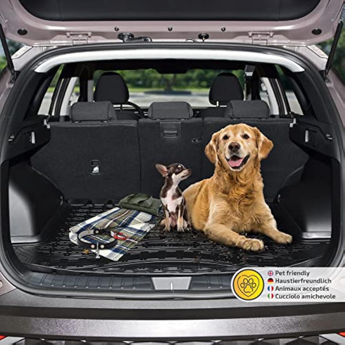 NORM Boot Liner, Boot Protector Mat fits 5 Series E61 5 Doors Estate 2003-2010, Heavy Duty, NON Slip Surface, Water Resistant, Dog Friendly, Raised edges, Easy to Roll