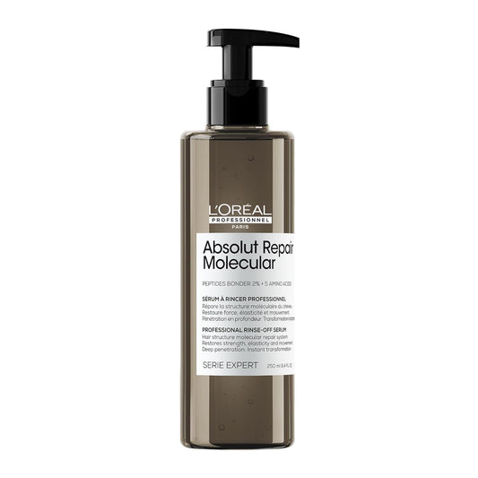 L?Or?al Professionnel Absolut Repair Molecular Rinse-Off Serum Conditioner 250ml, For Extremely Damaged hair, Molecular peptides bond repair, restore
