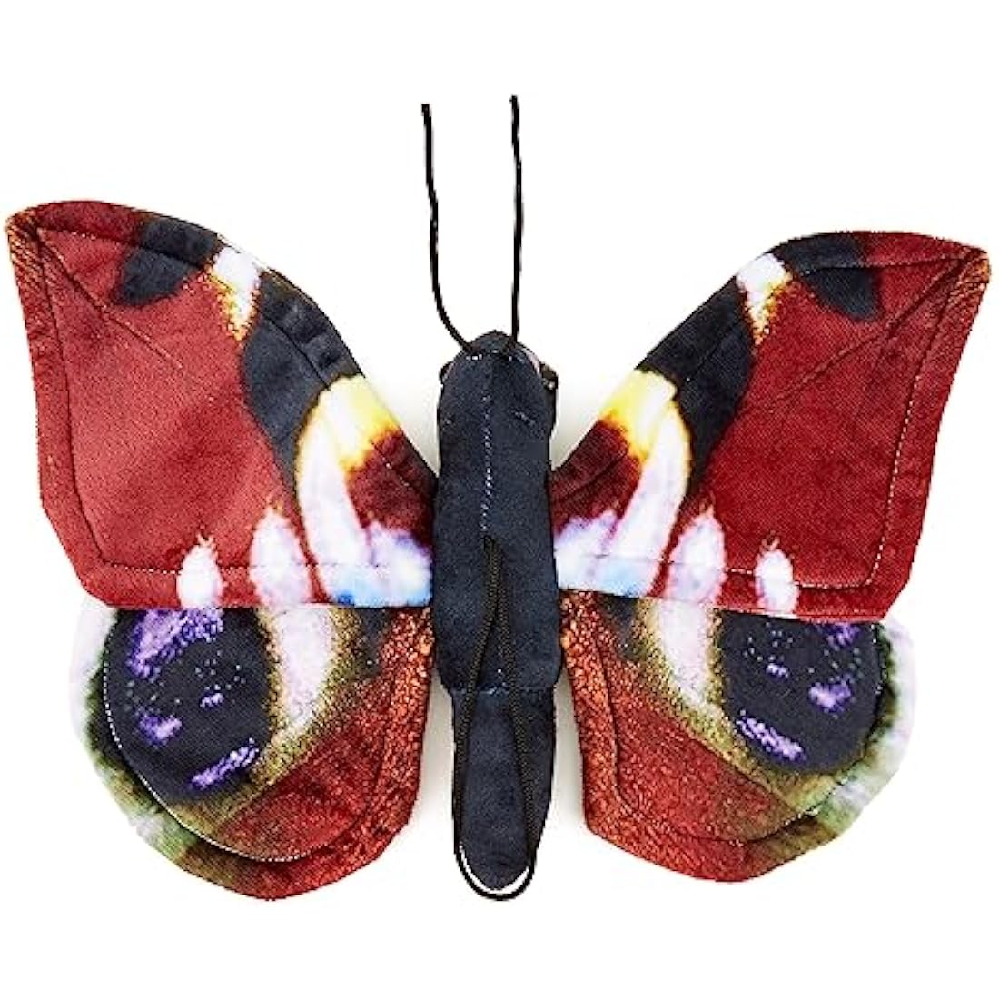 Zappi Co 100% Recycled Plush Peacock Butterfly Toy (28.5cm Width) Stuffed Soft Cuddly Eco Friendly animals Collection For New Born Child First kid