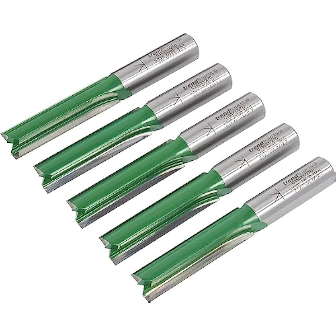 Trend CraftPro Kitchen Fitter Worktop Router Cutter Bit, 1/2 Inch Shank, 12.7mm Cut Diameter & 50mm Cut Length, Pack of 5, Tungsten Carbide Tipped, CR/KFP/5