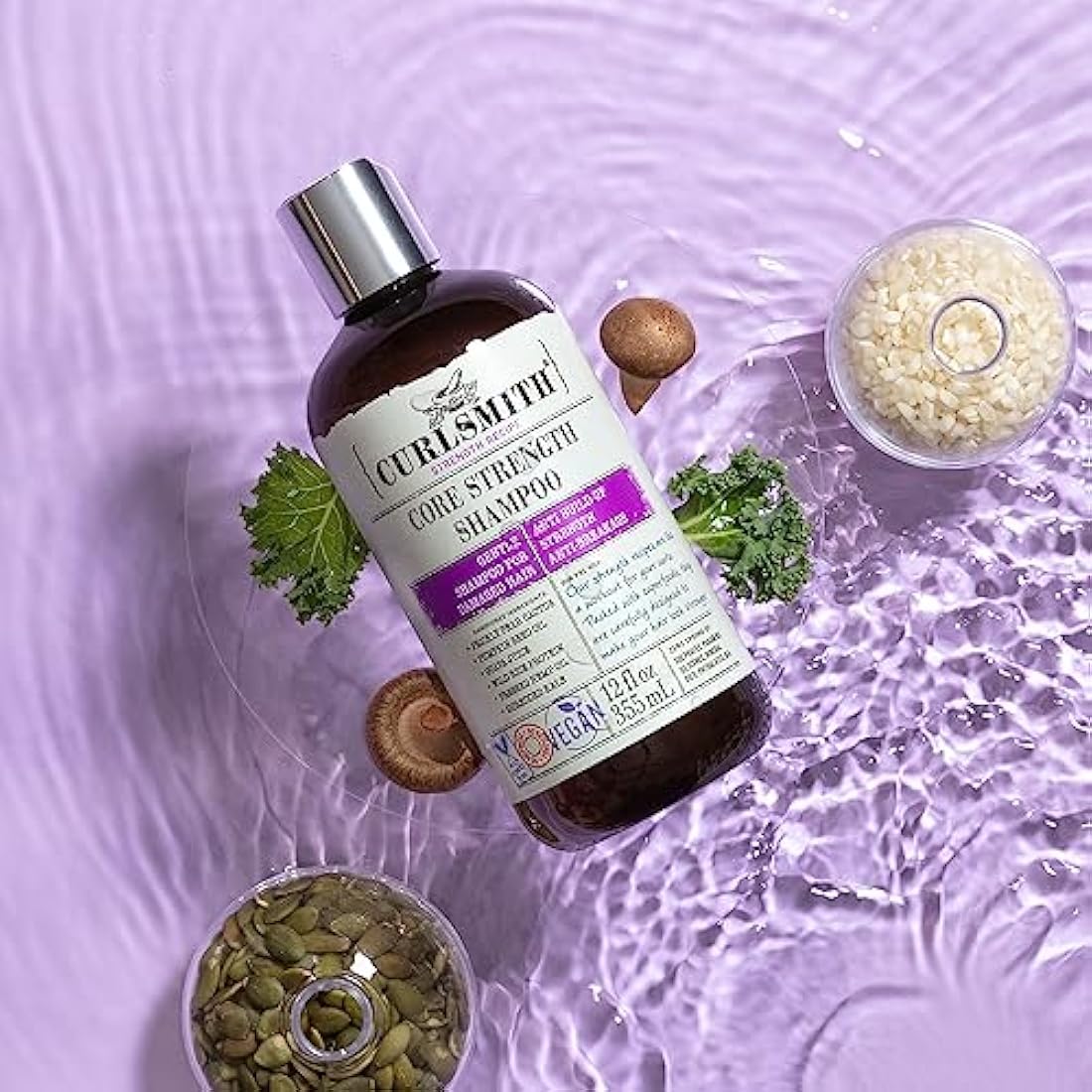 Curlsmith – Core Strength Shampoo, Gentle Protein-Rich for Frequent Use (947ml)