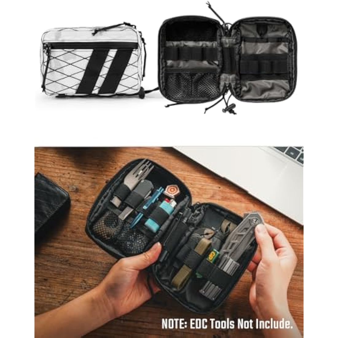 TACTICAL GEEK EDC Compact Waist Pocket Pouch, Multi-Purpose Molle EDC Pouch Gadget Organizer