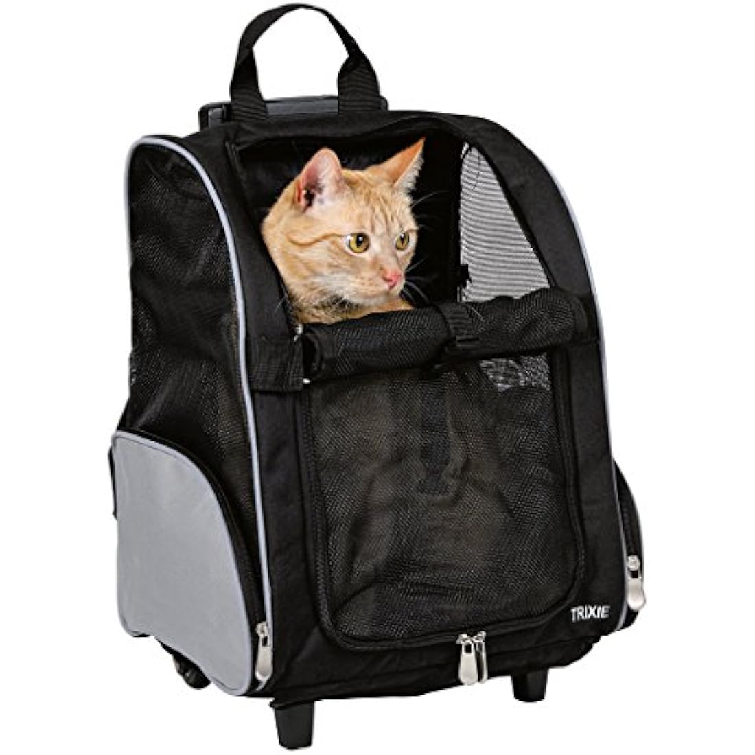 Trixie Nylon Trolley, 36 ﾗ 50 ﾗ 27 cm, Black/ Grey