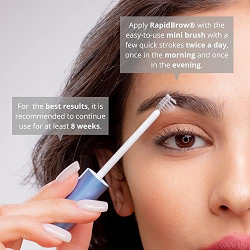 RapidBrow Eyebrow Enhancing Serum, Hexatein 2 Complex, 3 ml (Pack of 1)