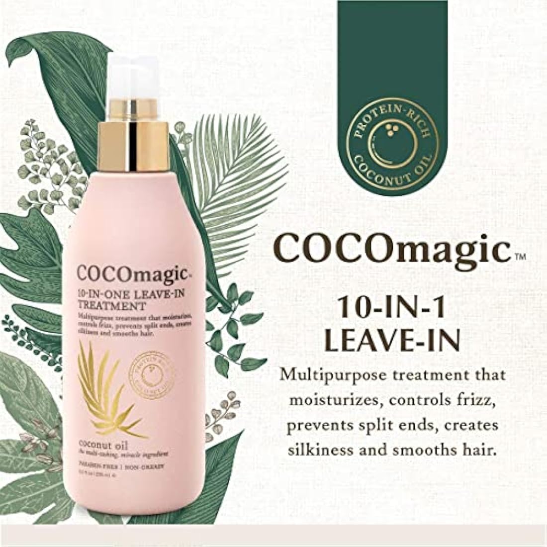 CocoMagic 10-in-1 Leave-In Hair Treatment, 8 oz