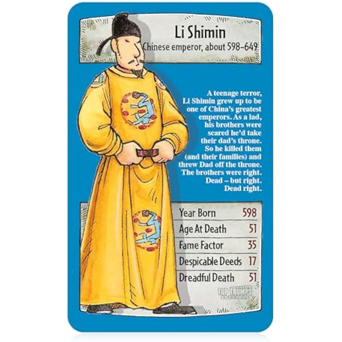 Top Trumps Horrible Histories Specials Card Game, play with history’s most despicable from King Henry VIII, Cleopatra VII and Alexander the Great, gift and toy for boys and girls Aged 6 plus