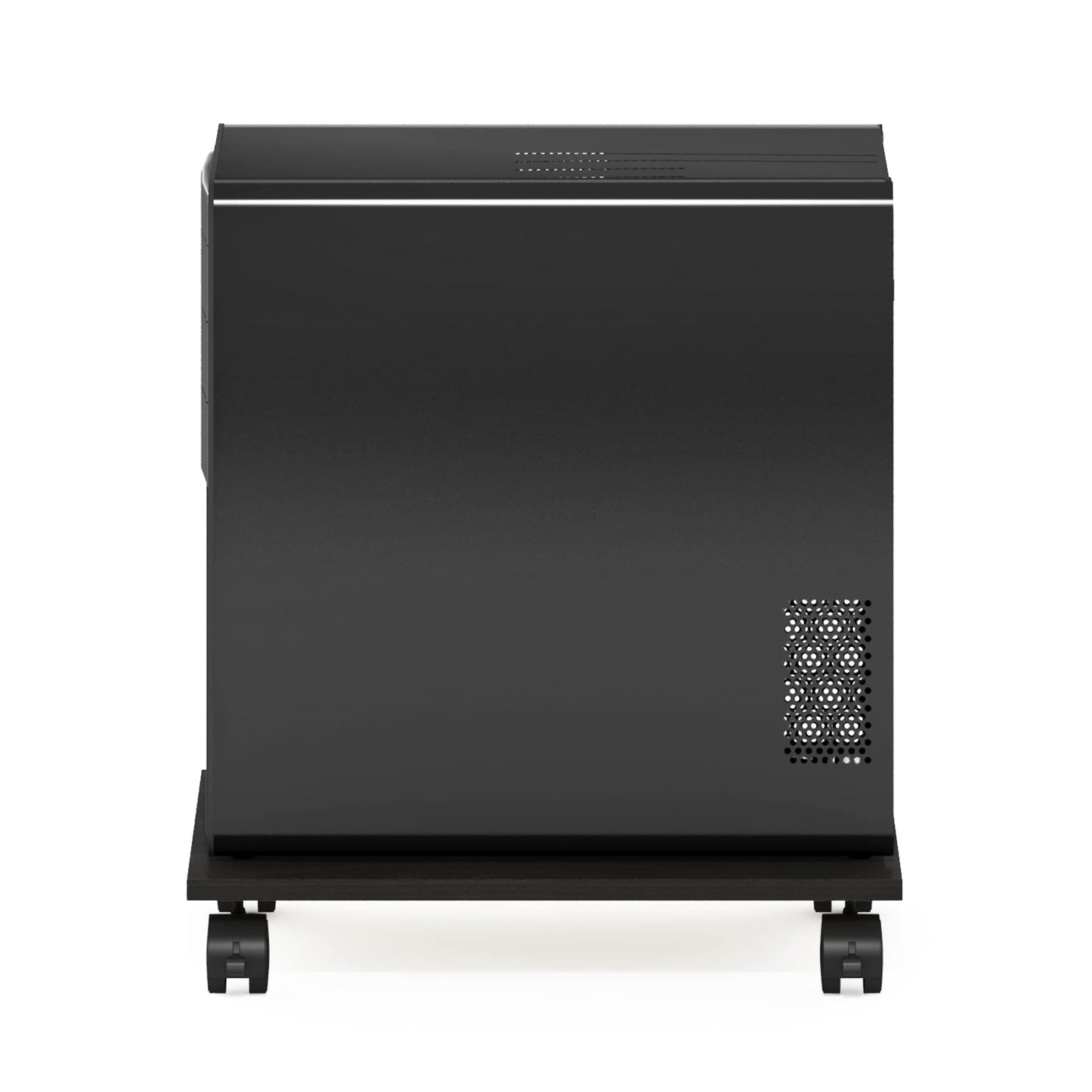 Furinno ECON Printer Stand, Under Desk Printer Stand, Printer Table with Wheels, for CPU, Office Supplies, Home Office, Espresso