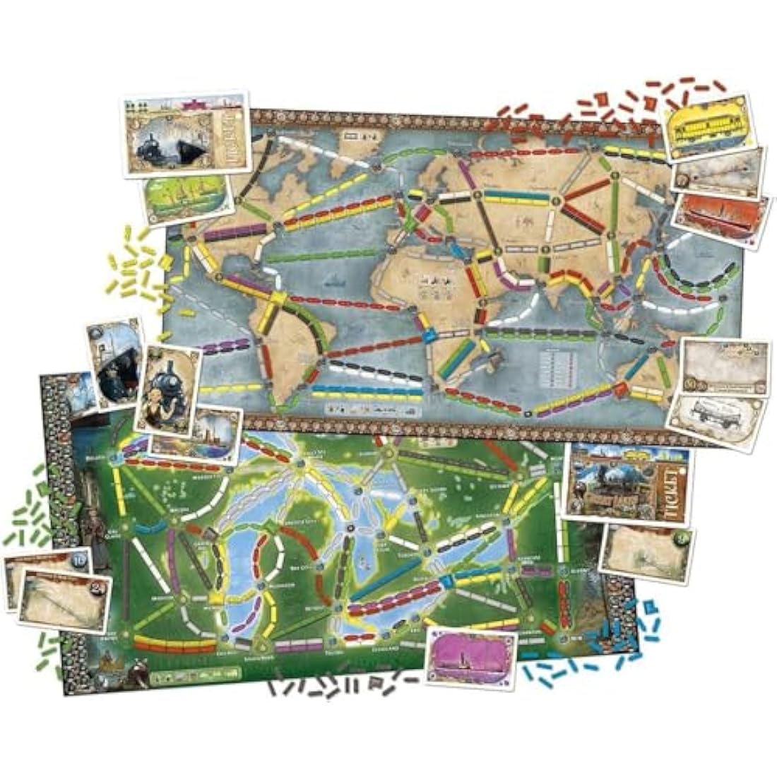 Days of Wonder | Ticket to Ride Rails and Sails | Board Game | Ages 10+ | 2-5 players | 60-120 Minutes Playing Time