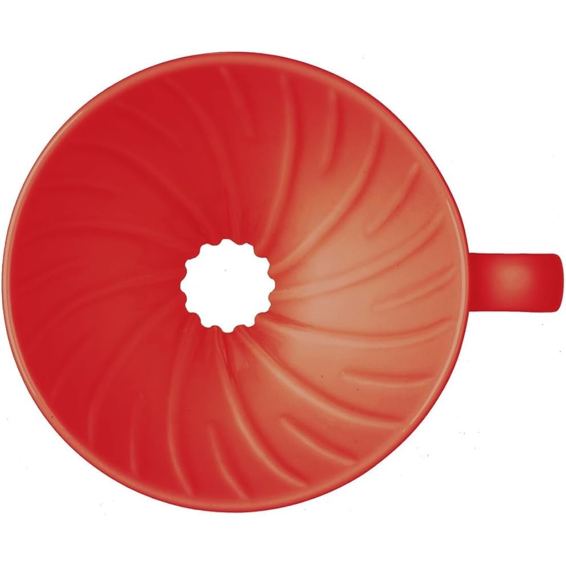 Hario V60 Ceramic Coffee Dripper, Red, Size 1