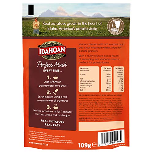 IDAHOAN MASH Cheese+Bacon 109G