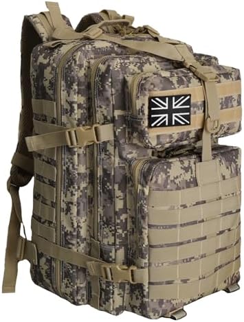 WOLT | Tactical Backpack for Men 45L Military Backpack Large 3 Day Assault Pack Rucking Backpack for Survival Hiking