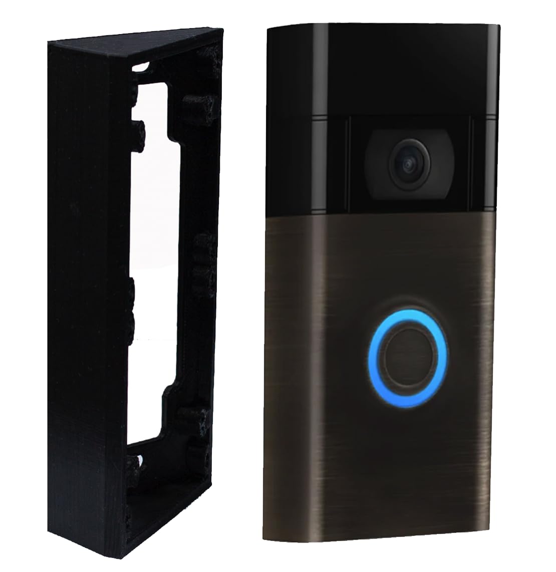 GESTECH Fixed 15 Degree Angle Mount Wedge Only Compatible With Batterry Video Doorbell 1st Gen, 2nd Generation (2nd Gen 2020) All-New Doorbell 2024