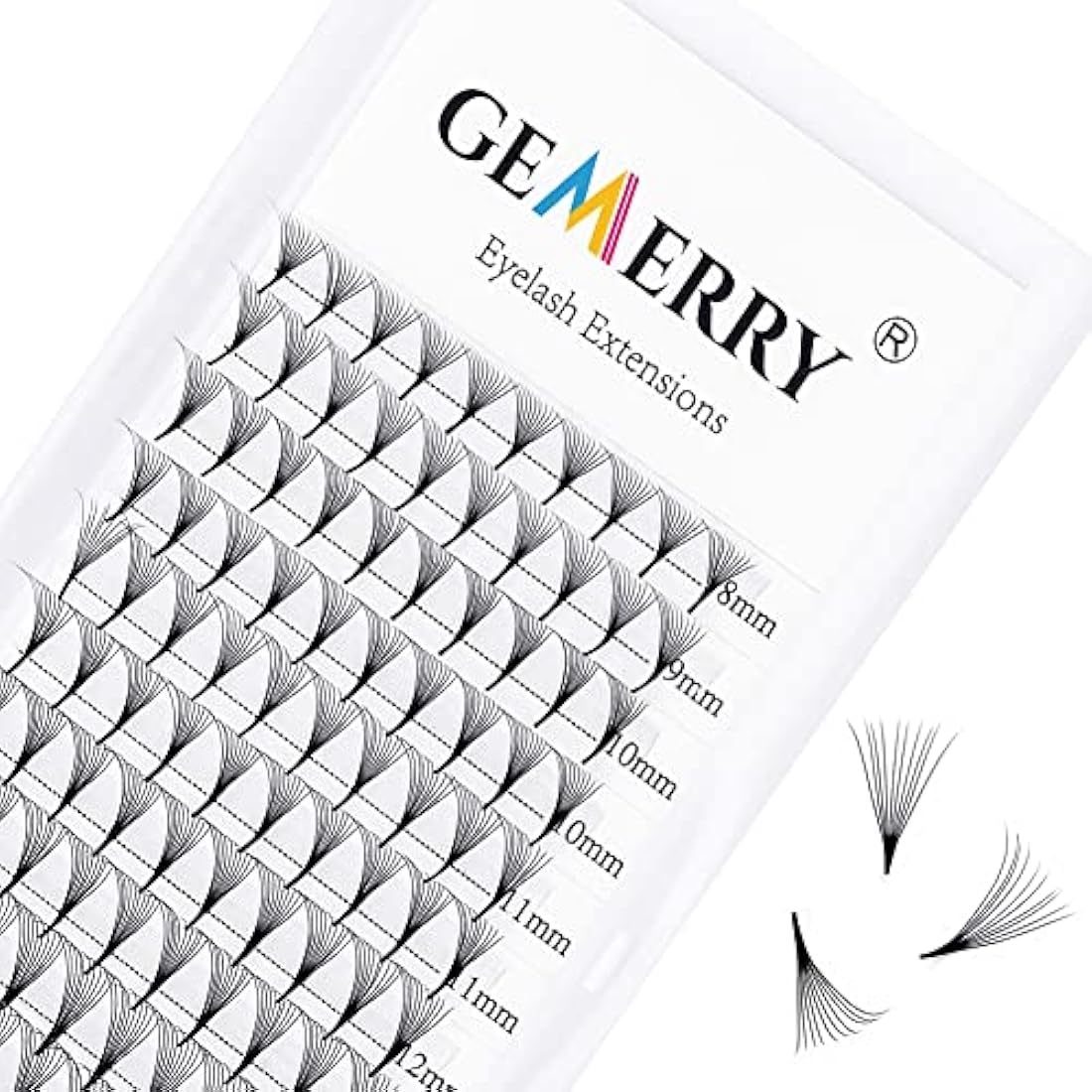 Pre Made Fan Eyelashes Extensions 10D Fans 0.07mm D Curl 8-14mm Mix Cluster Eyelash Extensions Premade Fans Volume Russian Lashes Fan Individual Lashes Gemerry Lash Extensions(0.07-10D-D curl-Mix)