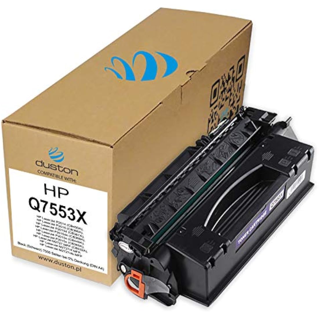 duston 2x Q7553X, 53X Black Toner Compatible with HP Laserjet M2727NF MFP P2014 P2015 P2015d P2015dn P2015n P2015x
