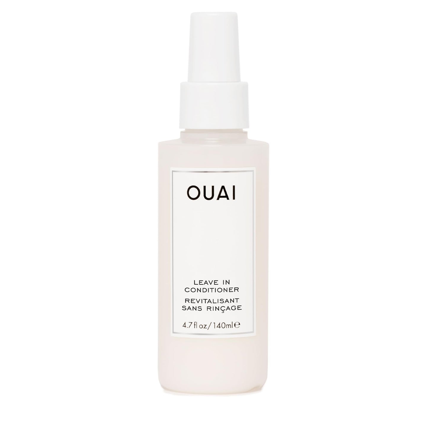 OUAI Leave In Conditioner & Heat Protectant Spray - Prime Hair for Style, Smooth Flyaways, Add Shine and Use as Detangling Spray - No Parabens,