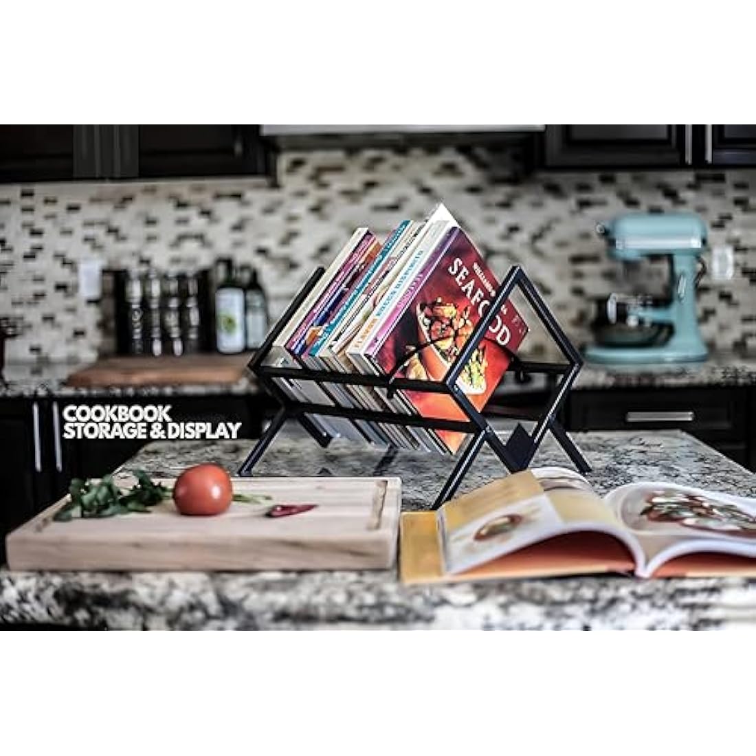 REGAL DISPLAY Vinyl Record Storage Holder - 12 inches 70 Album Holder Display Stand - Book and Record Album Storage - Album and LP Storage Organizer