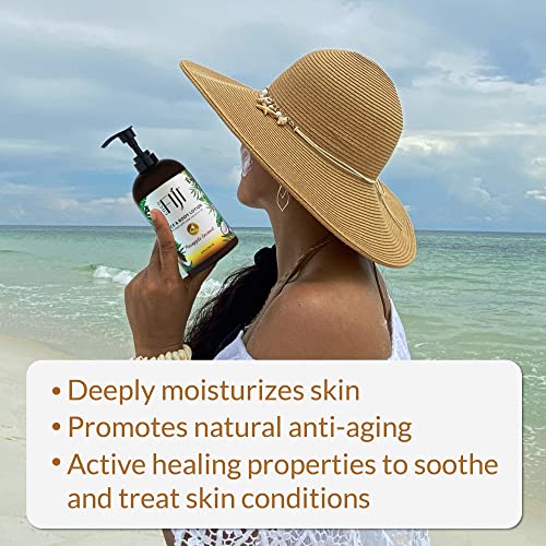 Coco Fiji Face & Body Lotion Infused With Coconut Oil | Lotion for Dry Skin | Moisturizer Face Cream & Massage Lotion for Women & Men |Pineapple Coconut 12 ozPack of 1