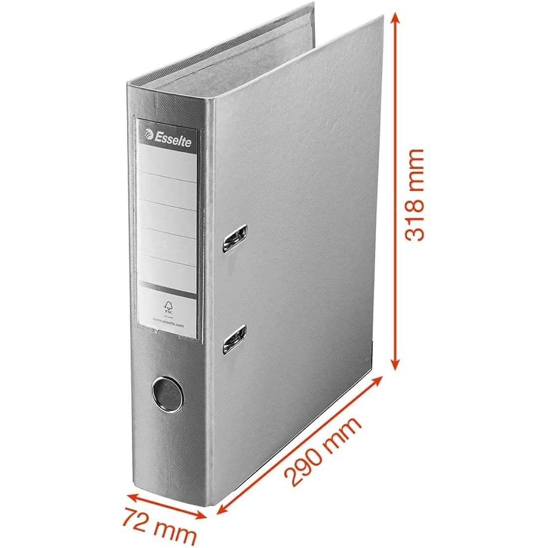 Esselte A4 Lever Arch Files, Red File Folders 624292, 3 Count (Pack of 1)