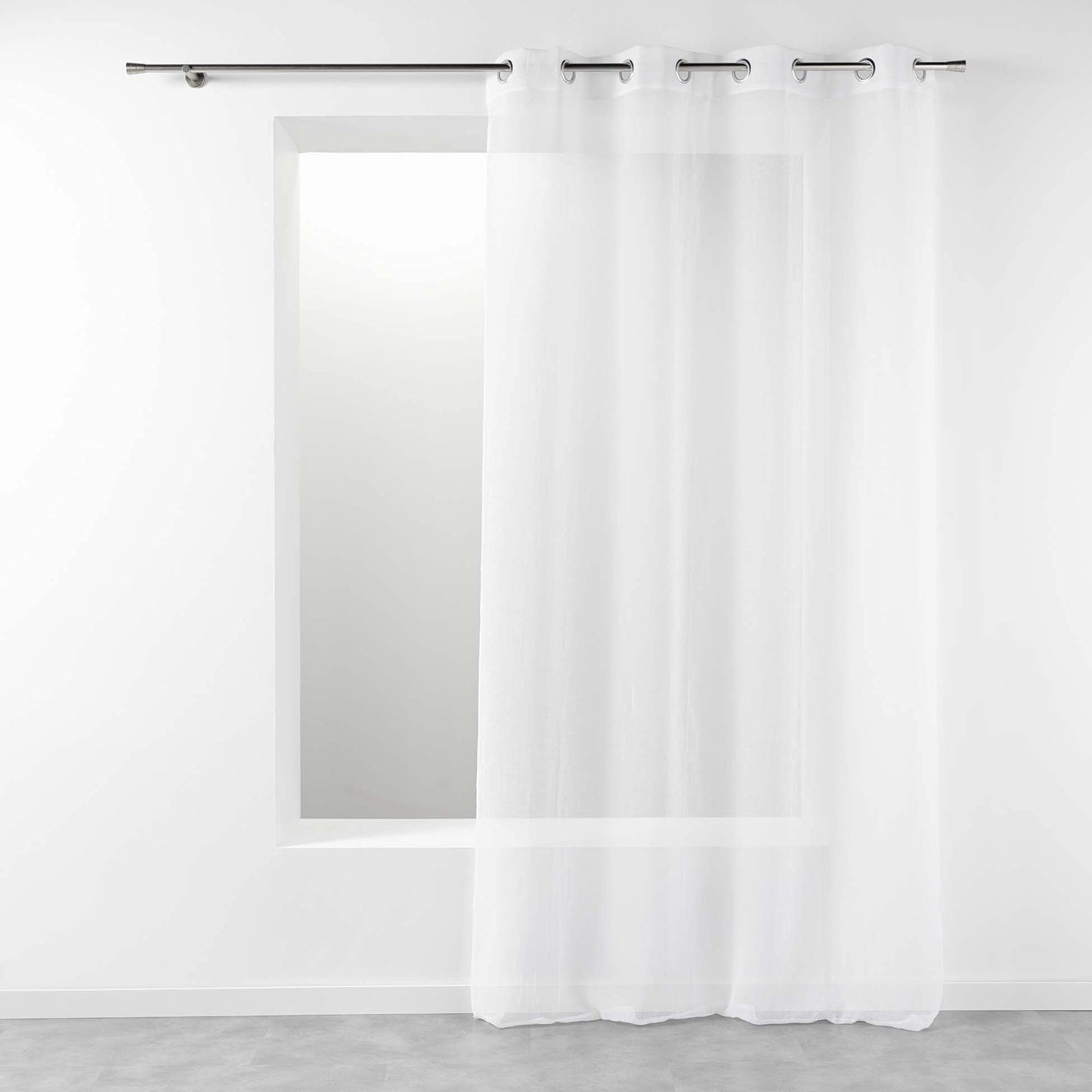 Douceur d 'Int?rieur Telma Eyelet, polyester, white, 140 x 240 cm