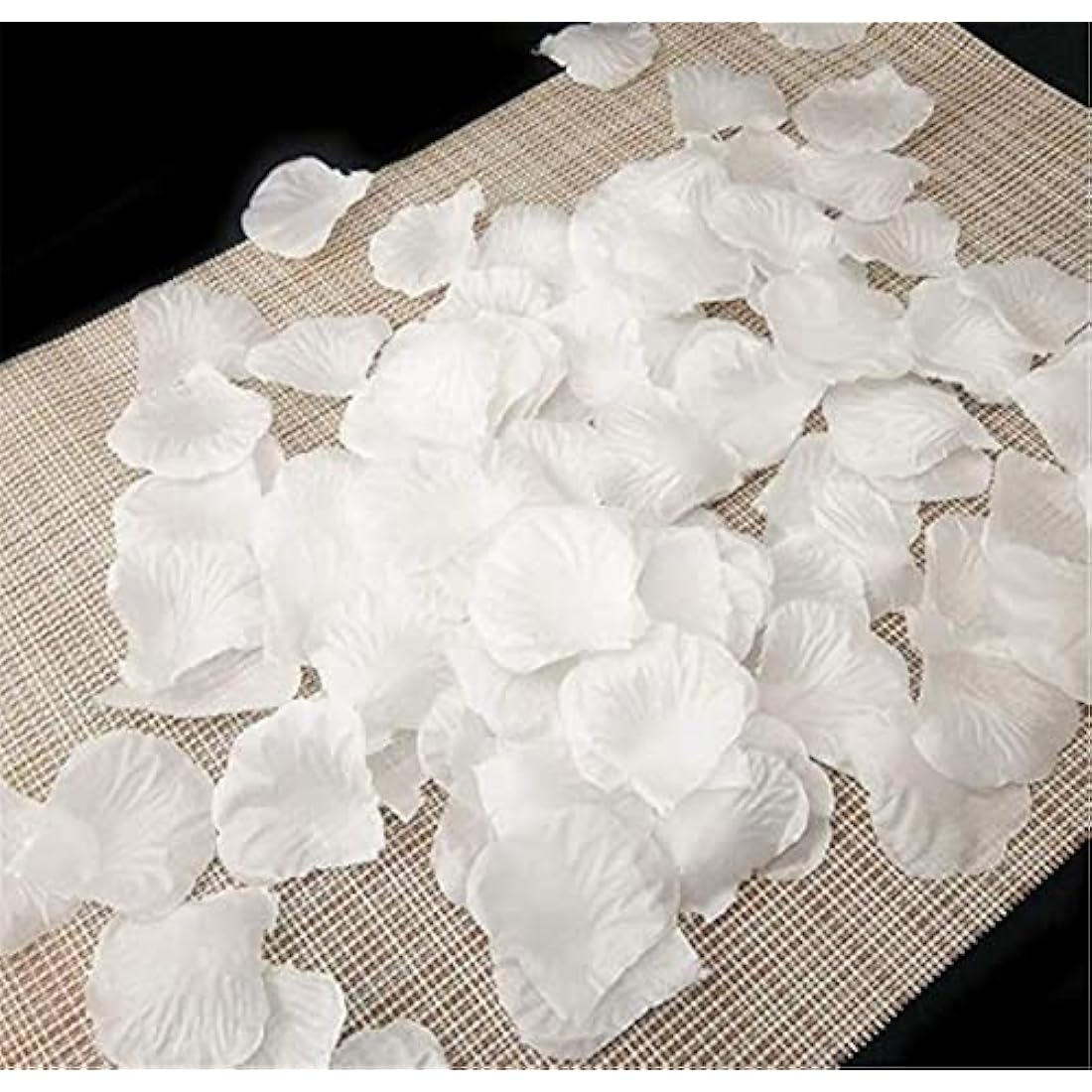 RuiChy 1000pcs Silk Artificial Rose Petals for Wedding Flowers Home Party Romantic Night Anniversary Valentine's Day, White