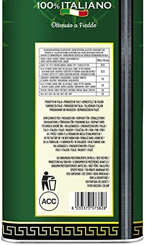 Le Terre di Colombo – 100% Italian Extra Virgin Olive Oil, 5 L